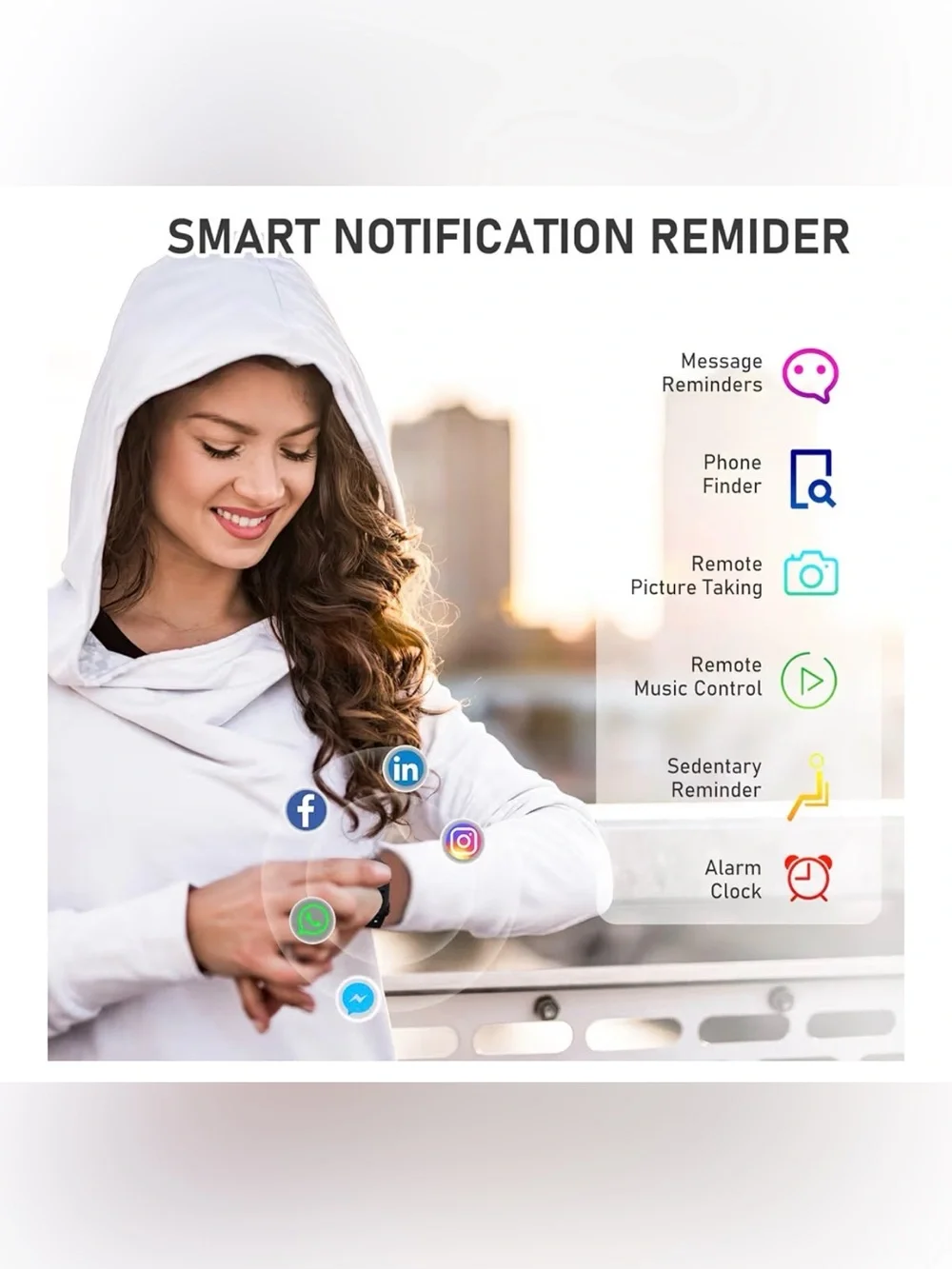 Fitness Tracker Watch Color- Purple